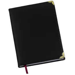 Agenda Diária Capa Lisa Preta