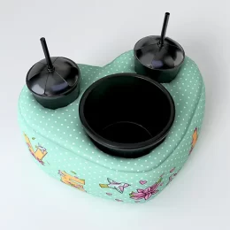 Almofada Porta Pipoca Coração BL-ALMPIPCOR